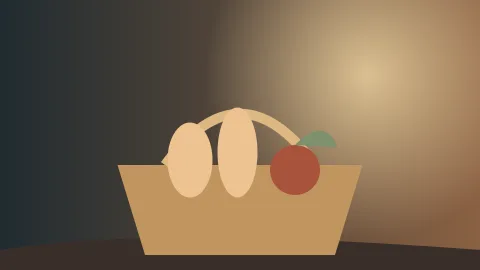 이웃을 섬기기 위한 식품 바구니